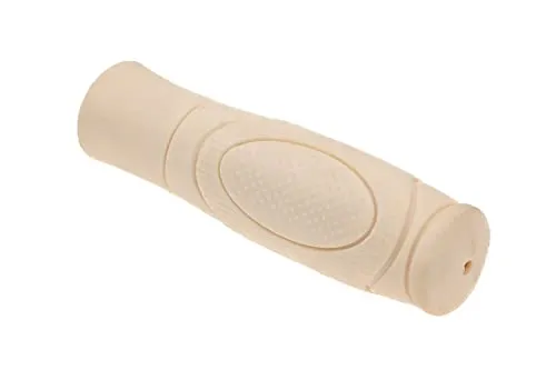 Stück Fahrrad Lenker Griff 125 mm Lang Steckgriff Rund rutschfest Creme 1
