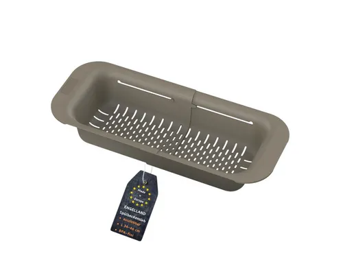 Engelland Küchensieb Ausziehbares Abtropfsieb für Spülbecken, Kunststoff, (Vorteils-Set, 1-St., lebensmittelecht), BPA-frei, flexibler Abtropfkorb, Nudelsieb, Seiher, robust, universell