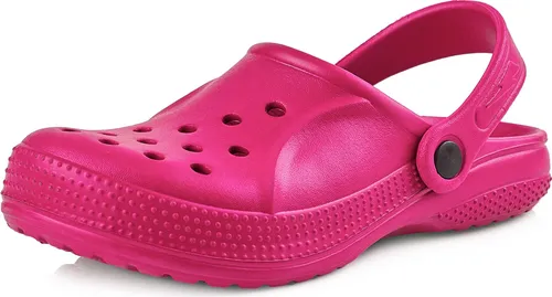 Ladeheid Kinder Mädchen Jungen leichte Eva Clogs Gartenclogs Gartenschuhe KL055 (Rosa, 33 EU)