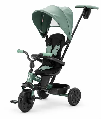 Qplay Dreirad Elite Prime Platinum Green – Multifunktionales 4-in-1-Modell