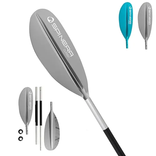 SPINERA KAYAK CLASSIC Paddel 2025 - Grau - Unisex Paddel für Kajaks, leicht und robust für ein optimales Paddelerlebnis auf dem Wasser.