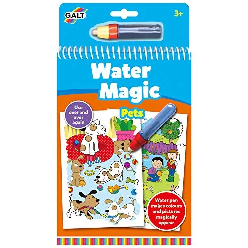 WATER MAGIC Haustier Buch – Tier-Themen-Malbuch für Kinder – Mit wiederverwendbaren Bildern zum Ausmalen – Magisch versteckte Bilder mit dem Wasserstift enthüllen – Für Jungen & Mädchen ab 3 Jahren