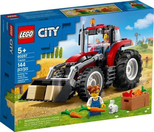 LEGO City Traktor 60287 – Kreatives Bauset für Kinder - Entfalten Sie die Kreativität mit dem LEGO City Traktor 60287! Dieses Set enthält 148 Teile, darunter Minifiguren und realistische Funktionen für stundenlangen Spielspaß. Ideal für Kinder ab 5 Jahren.