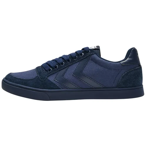 Hummel Unisex Slimmer Stadil Tonal Low-Top, Dress Blues, 43 EU - Herren-Sneaker aus hochwertigem Leder, mit flacher Gummi-Sohle für optimalen Komfort und lässigen Style.