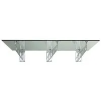 Glaszentrum Hagen Vordach - Typ/S3 230x90cm VSG Glasvordach - Vordächer mit elegantem Design und hoher Stabilität, ideal für Eingangsbereiche. Hergestellt aus robustem VSG-Glas, bietet es maximalen Schutz und Sicherheit.