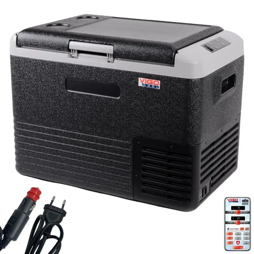 VIGO COOL Tragbare Elektrische Kühlbox 12/24/230V Auto Camping Kühlschrank 40L