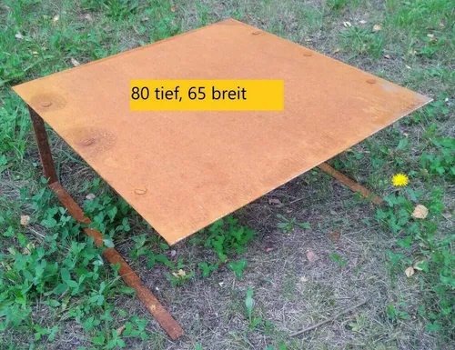 Mähroboter Garage Cortenstahl - Robuste Unterstand für Rasenroboter - Kategorie: Rasenmäher-Zubehör, aus hochwertigem Cortenstahl gefertigt, schützt Ihren Rasenroboter zuverlässig vor Witterungseinflüssen.