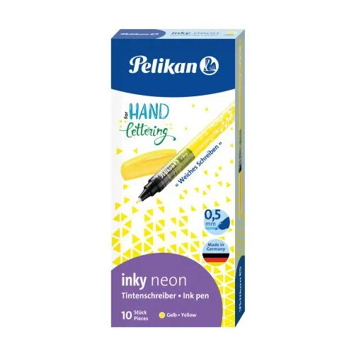 Pelikan Tintenschreiber Inky 273, neongelb in gelb von Pelikan