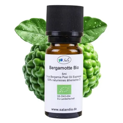 Sala Bergamotteöl ätherisches Öl naturrein BIO kbA - zum Verzehr - 5 ml