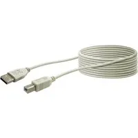 SCHWAIGER CK1563 531 USB 2.0 Anschlusskabel für Drucker/Scanner/externe Speichermedien (3m)