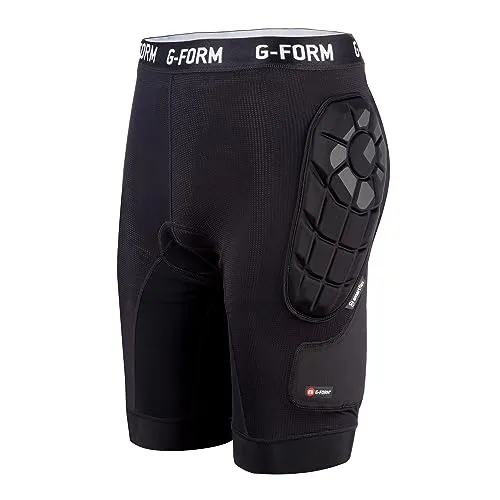 G-Form MX Short mit Chamois - Gepolsterte Radlerhose für Herren - Radsport-Shorts mit SmartFlex-Technologie für flexiblen Schutz beim Radfahren; atmungsaktiv und feuchtigkeitsableitend für maximalen Komfort.