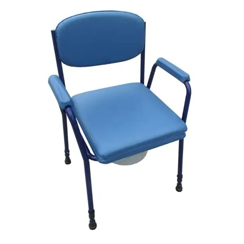 Toilettenstuhl RFM, feststehend, blau von Rehaforum