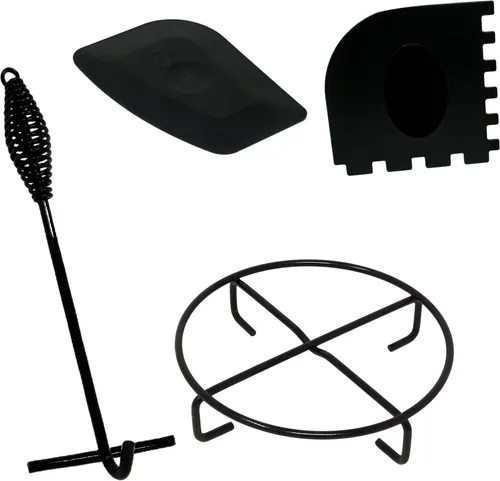 ToCi Dutch Oven Zubehör Set mit Deckelheber, Untersetzer und Reinigungsschaber