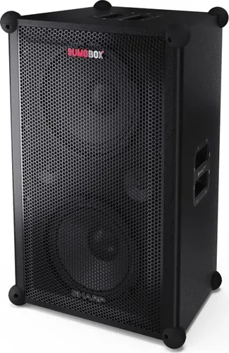 Sharp Sumobox Pro Party-Lautsprecher 2.0 - Bluetooth Lautsprecher mit 200 W, ideal für Partys und Events, tragbar und mit 8 Stunden Akkulaufzeit