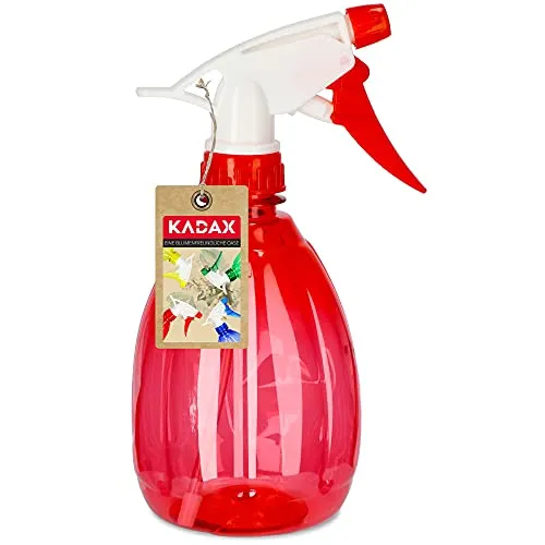 KADAX Pflanzenspritze aus Kunststoff, 0,5l, Sprühflasche, Zerstäuber, Sprüher, für Küche, Bad, Wasser, Spritzgerät, Trigger-Wassersprüher (Rot)