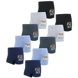 TupTam Boxershorts Jungen 10er Pack - Bequeme Boxershorts für Kinder in den Größen 140-146, aus 95% Baumwolle für hohen Tragekomfort und atmungsaktive Eigenschaften.