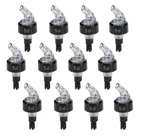 WESTMARK Flaschenausgießer 12 Stück »Auto-Pour« 5,0 cl - Praktische Ausgießer für präzises Dosieren, ideal für Küche und Bar, aus robustem Material für lange Haltbarkeit.