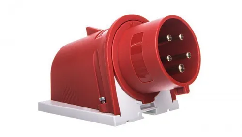 Wandmontierter Empfängerstecker 32A 5p 6h 400V IP44 - Steckdosen & Zubehör, wetterfest mit IP44 Schutz und ideal für den Einsatz im Außenbereich