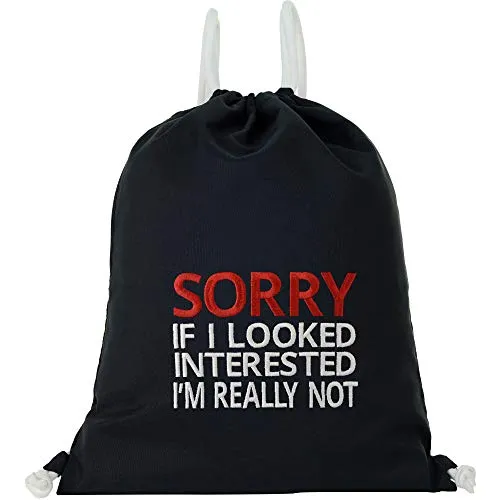 EXPRESS-STICKEREI Turnbeutel mit Spruch Gymbag Sportbeutel Rucksack Beuteltasche