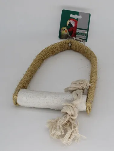 Karlie Vogel Stange Papagei Kakadu Schaukeln mit Kalksitzstangen  L:14 H: 20 cm