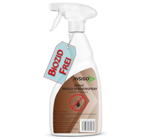 Biozidfreie Spinnen Abwehr 500ml – Effektives Spinnen Spray von INSIGO