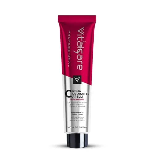 Vitalcare | Professional Professional Permanente Coloration, Haarfarbe mit Seidenprotein, Nr. 6/3, dunkelgoldenes Blond, 100 ml