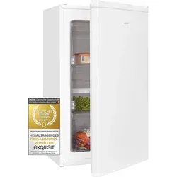 Exquisit Gefrierschrank GS111-330E - 63 l Nutzinhalt, Weiß - Tiefkühler mit 63 l Nutzinhalt und stufenloser Temperaturregelung, ideal für kleine Haushalte. Transparent Gefrierschubladen bieten einen besseren Überblick.
