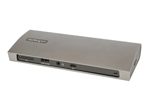 StarTech.com Thunderbolt 4 Docking Station - Dockingstationen mit 96W Power Delivery, unterstützt einen 8K oder duale 4K 60Hz Monitore und bietet zahlreiche Anschlüsse für optimale Konnektivität.