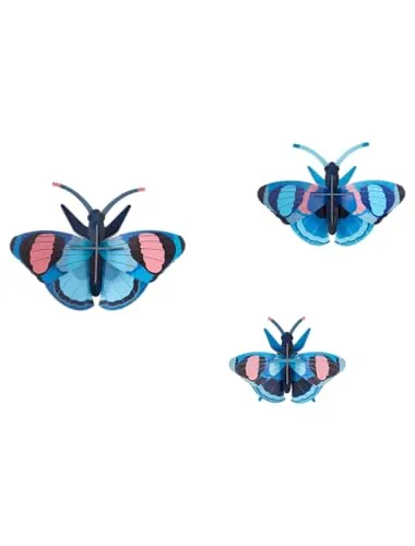 STUDIO ROOF, Wanddeko, Verschiedene Schmetterlinge | Umweltfreundlich und kreatives Geschenk | In vielen Farben (Pfauen Schmetterlinge)