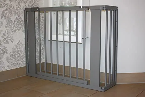 Schutzgitter Absperrgitter Türgitter Treppenschutzgitter 117 bis 363 cm grau (117cm)