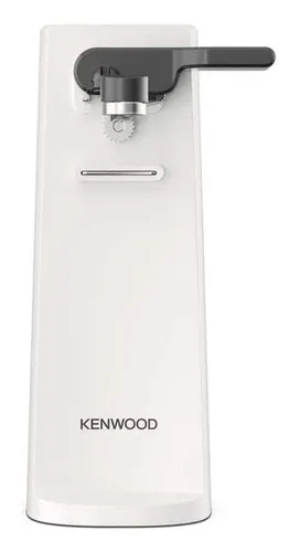 Kenwood Elektrischer Dosenöffner CAP80.000WH - Multifunktionaler 3-in-1 Küchenhelfer mit integriertem Messerschärfer und Flaschenöffner, sicher und einfach zu bedienen für alle Dosen bis 1,2 kg.