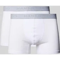 Hanro Herren Cotton Essentials Retroshorts (2er Pack) - Retroshorts für Herren im Doppelpack, aus hochwertiger Baumwolle mit Elasthan für optimalen Tragekomfort und einem weichen Gummibund mit HANRO-Logo.