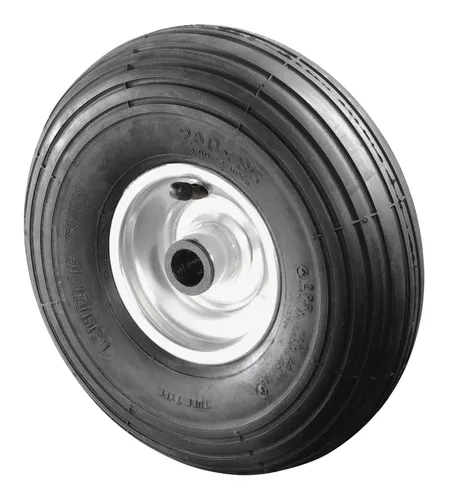 BS Rollen Luftrad 400 mm Gummi / Stahl mit Rollenlager - C90.404 - Hochwertiges Luftrad mit 400 mm Durchmesser, ideal für den Einsatz in Werkstätten oder auf Baustellen dank seiner robusten Bauweise und einfacher Handhabung.