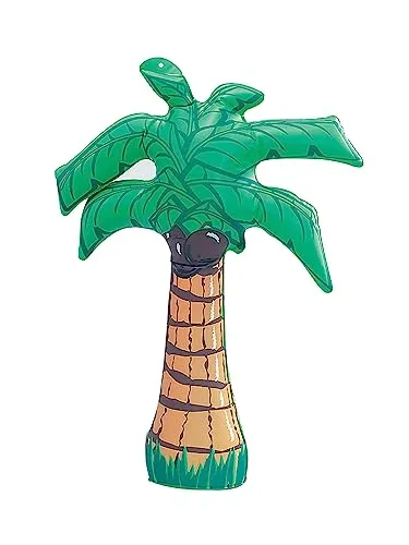 Bristol Novelty IJ031 Aufblasbare Palme, Grün,Braun, Einheitsgröße