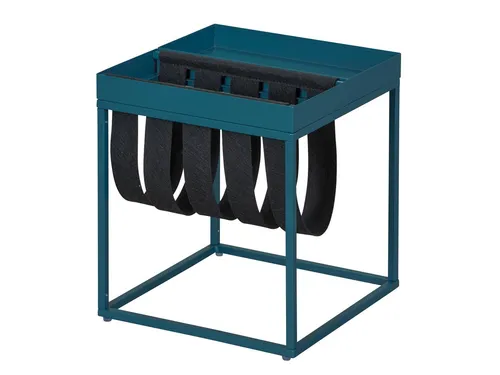 Inter Link Beistelltisch Club NY Magazin Blue/Schwarz in blau von Interlink