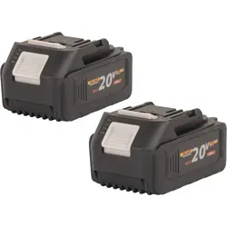 Procraft 2x 20/4 Akku 20 V 4,0 Ah mit Ladestandsanzeige - Zwei leistungsstarke 20 V Akkus mit 4,0 Ah für langanhaltende Energie, ideal für den professionellen Einsatz. Die praktische Ladestandsanzeige sorgt für optimale Nutzung.