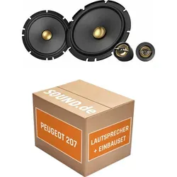 Pioneer TS-A1601C Einbaupaket für Peugeot 207 SW - Komplettset für den Austausch der Lautsprecher in Ihrem Peugeot 207 SW (2007-2013) mit hochwertigen Pioneer Komponenten für ein verbessertes Klangerlebnis.