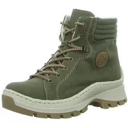 Rieker Damen Schnürstiefeletten X9334 - Wanderschuhe mit losem Einlagen-System für individuellen Komfort, ideal für Übergangszeiten und stilvolle Outdoor-Aktivitäten.