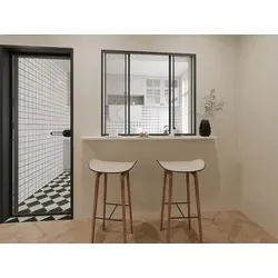 Schiebeglaswand RAVENA - 120 x 105 cm - Schwarz - Moderne Schiebeglaswand aus gehärtetem Sicherheitsglas und pulverbeschichtetem Aluminium für stilvolle Raumtrennungen. Ideal für großzügigen Tageslichteinfall und einfache Kommunikation.