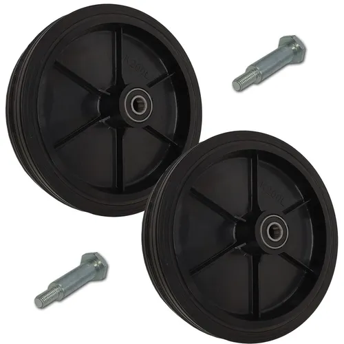 Rasenmäherrad Rad Ø200mm für Handrasenmäher K200LL*M10 Rasenmäher Rad  2 Stck.