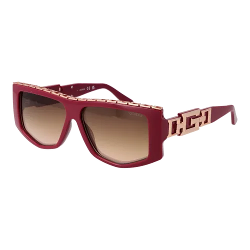 Guess Sonnenbrille GU7914 69G 58 Damen Rot - Sonnenbrille für Damen in auffälligem Rot, mit verspiegelten Gläsern und 100% UV-Schutz – stylisch und schützend zugleich.