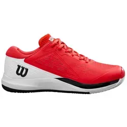 Wilson Rush Pro Ace Tennisschuhe für Sandplatz - Herren, 2E Weite, Komfort & Stabilität - Tennisschuhe für Sandplätze mit 2E-Passform, ideal für breite Füße. Bietet exzellenten Komfort und Stabilität dank 4D Support Chassis für kontrollierte Bewegungen.