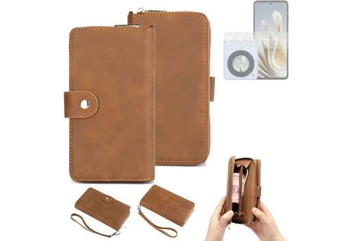 K-S-Trade Handyhülle für nubia Flip, Handyhülle Schutzhülle & Portemonnee Tasche Handytasche Case Etui