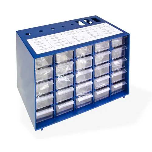 Befestigungselemente im Sortimentskasten, 1000-teiliger Satz