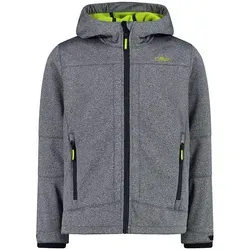 CMP Softshelljacke Grau Größe 116 für Kinder - Funktionsjacken mit ClimaProtect-Technologie, wasserdicht (7.000 mm) und atmungsaktiv (1.000 g/m²/24h) – ideal für alle Outdoor-Abenteuer!