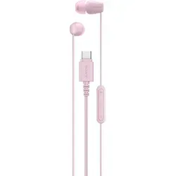 Sony IER-EX15C USB-C Kopfhörer, rosa - Kopfhörer mit Mikrofon und passiver Rauschunterdrückung, ideal für intensives Musikgenuss dank tief sitzendem In-Ear Design und USB-C Anschluss.