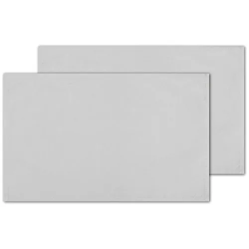 Bestlivings 2er Set Tischsets Platzset Tischuntersetzer Platzdeckchen Tischdeko Tischmatte Essensunterlage Maße 30x45 cm, Farbe: hellgrau - Silbergrau