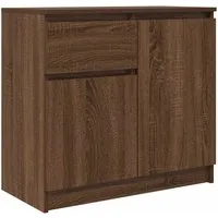 vidaXL Sideboard Braun Eichen-Optik 71x35x65 cm in braun von vidaXL
