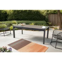 Ambia Garden Ausziehbarer Gartentisch in Anthrazit
