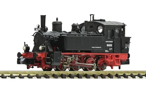 Fleischmann 7160022 Dampflokomotive BR 98.8 - Dampflok der DB in Epoche III, ideal für Modellbahn-Enthusiasten, detailgetreu und hochwertig verarbeitet, Spur N, analog steuerbar.
